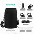 Insulated Water Bottle with Straw, 87 oz Water Jug with Carrying Bag, Paracord Handle, Double Wall Vacuum Flask, Dark