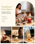 Dimmer 3-Wick (2 Bulbs Marycele Candle Warmer Lamp with Timer & - Mothers Day Gifts for Women Mom Her, Aesthetic Office