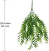 CATTREE Artificial Weeping Willow, Plastic Plants Greenery Leaves, Fake Hanging Vine Faux Ivy Garland, 4 Pack