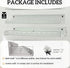 Set 6, 16 Inch Nursery Book Shelves of White Metal Floating Shelves for Wall, Scalloped Book Shelf for Kids Room