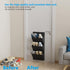 2Pack,Shoes 6Pairs (SM08-Black-2) Wall Mounted Hanging Organizer Rack/Can Store of Plus-Size Sneakers,Also Stores