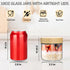 12 Pack 10oz TBWIND Glass Jars with Bamboo Lids, Spoons, Airtight Overnight Oats Containers, Salad & Yogurt Storage