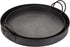Hipiwe Set 2 13.6 inch 12.2 inch of Industrial Style Metal Iron Serving Tray with Handle, Rustic Galvanized Storage