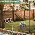 Eazielife 10 (1 Pack) Outdoor String Light Pole, FT Heavy Duty Hanging Light Stand Pole for Outside Garden Lawn, Patio