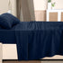 Utopia Bedding Twin XL Sheet Set, 3 Piece Microfiber Bed Sheets, Navy Blue, Includes Fitted, Flat Sheet, Pillowcase
