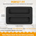 Toaster Cover 2 Slice, 2 Pack Silicone Toaster Covers, Washable Machine Cover for Kitchen Appliances (Black)