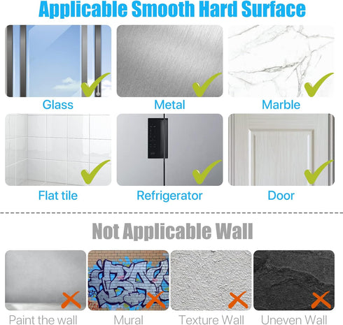 Reusable Adhesive Wall Hooks 10 Pack, 13.5lbs Max, Transparent, Waterproof and Oilproof for Bathroom Kitchen