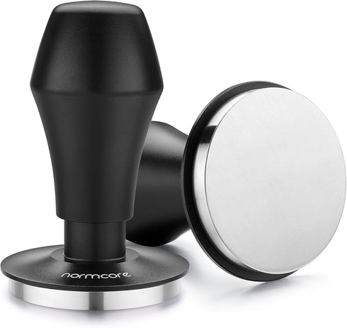 Normcore Coffee Tamper 57mm, Spring-loaded V4 Barista Espresso Tamper with 15lb / 25lb / 30lbs Springs, Anodized Handle