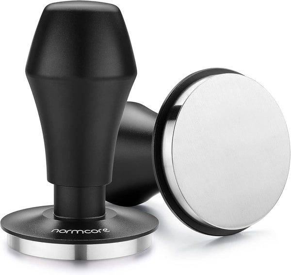Normcore Coffee Tamper 57mm, Spring-loaded V4 Barista Espresso Tamper with 15lb / 25lb / 30lbs Springs, Anodized Handle