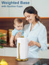 SMARTAKE Paper Towel Holder, Standing Weighted Base Dispenser for Kitchen, Non-Slip Stainless Steel Roll Stand