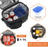 opux Insulated Lunch Bag for Men Women - Leakproof Black Lunch Box for Work, Portable Soft Cooler Bag, 14 Can/8L