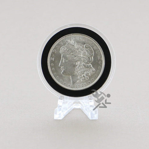 OnFireGuy 5 Pack Clear Display Stand Easels for Air-Tite Coin Capsules | Coin Display Stands | Challenge Coin Easels | Made in USA