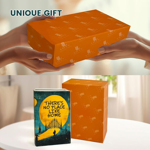 Oz) LIFFY Book Vase for Flowers, Ceramic Flower Vase Bookshelf Decor, Unique Book Shape Decration Vase Bookend Gift