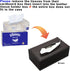KINGFOM Rectangular PU Leather Tissue Box Cover - Brown Napkin Holder for Bathroom, Home, Office, Car