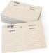 321Done Recipe Cards: Made in USA, 4x6 Tan, Double-Sided Thick Cardstock, Pack of 50
