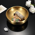 GUSHBIN 8.3" Counter Golden Key Bowl for Entryway Decorative Key Holder Round Fruit Dish Stainless Steel Catch All Bowl