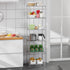 BestOffice 6-Shelf Adjustable Wire Shelving Unit, Metal Shelves, 11.8" D x 16.7" W x 63.6" H, Chrome