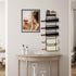 5 Sorbus Bathroom Towel Holder - Tier Metal Towel Rack with Wood Shelf for Rolled Bath Towels, Washcloths, Linens, Hand