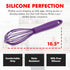 Chef Craft Premium Silicone Wire Cooking Whisk, 10.5 Inch, Purple