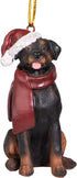 Design Toscano Full Color Christmas Xmas Rottweiler Holiday Dog Ornaments