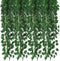 Kalolary 84 Feet Scindapsus Artificial Ivy Garland, 12 Strands Green Leaves Vine for Wedding Arch, Party Decoration