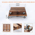 PRAQECZ 2 Pack 14" 12" 264 LBS 360 Plant Caddy with Wheels, + Rolling Plant Stand Heavy Duty Wooden Square Plant Dolly