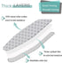 Ironing Board Cover and Pad, Standard Size 15"x54", Heavy Duty Extra Thick Cotton with Elastic Edge