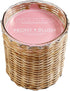 FIELD FLEUR Peony Blush Scented Candle – 12oz Luxury Soy Wax, Handwoven Glass Jar, Sandalwood, Pink Peppercorn with