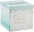 Kate Aspen Geometric Floral Wedding Card Box, Money Box - Wedding Decorations for Reception, Baby Showers, Birthdays,