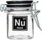 Airtight Glass Herb Mini Storage Jar with Clamping Lid, Choice of Design (Nugs, Small)