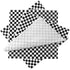Oomcu 200 Sheets Black and White Checkered Dry Waxed Deli Paper Sheets, 11.5''x11.5'' for Food Wrapping