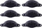 Renovators Supply Manufacturing 4.5 in. Black Wrought Iron Cabinet Handles, Pack of 6 with Hardware