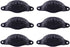 Renovators Supply Manufacturing 4.5 in. Black Wrought Iron Cabinet Handles, Pack of 6 with Hardware