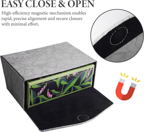 Dining,Kitchen,Bathroom(1-Carved Hennaja Hand Towels Box Cover,PU Leather Tissue Box Cover Holder Compatible