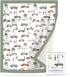 GRSSDER Cotton Muslin Quilt Blanket - Silky Soft and Breathable Baby Blanket