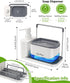 Hand and Dish Soap Dispenser Set with Tray, 5-in-1 Organizer for Kitchen Sink Countertop Storage, Useful Kitchen Gadgets