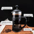 RAINBEAN Mini French Press Coffee Maker, 1 Cup, 12oz, Stainless Steel Filter, Maximum Flavor Brewer