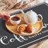 Coffee Bar Mat for Countertops, 16"x24" Absorbent Dish Drying Mat with Coffee Cup Pattern for Kitchen and Dining Room