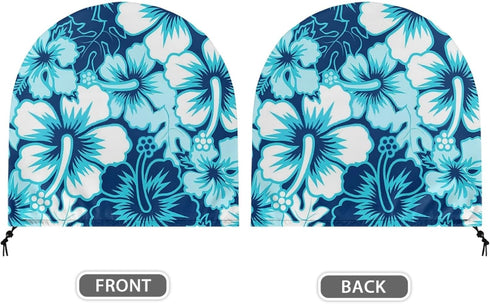 Hawaiian Print Drum Fan Cover, Dust Cover for 18-20" Fan, Waterproof & Dustproof Heavy Duty Polyester for Indoor/Outdoor