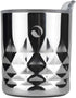 Drinco 10oz Stainless Steel Tumbler, Vacuum Insulated Whiskey Glass, GULT Diamond Design