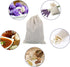 Pangda 30 Pack Cotton Muslin Drawstring Bags for Gifts (5 x 7 Inch)