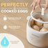 Electric Egg Maker with Auto Shut Off and Alarm, Smart Egg Cooker for Hard Boiled, Soft Boiled, and Steamed Eggs