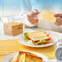 Yomjarl 2 Pack Cheese Container for Refrigerator Airtight Creamer Container with and Lid Cream Cheese Sliced Cheese Box
