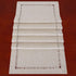 Grelucgo Handmade Hemstitched Rectangle Table Runners, Beige 14x36 inch Dresser Scarves