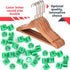 Swpeet 150Pcs Green Plastic Clothes Hanger Size Markers Assortment Kit, XL