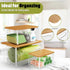 3 Pack Trash Bag Holder Dispenser with Lid, Extra Large Stackable Plastic Garbage Bag Holder Dispenser Under Sink