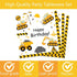 Wedec 178 3rd Set, Pcs Construction Birthday Party Supplies, Dump Truck Three Years Old Party Decorations Include