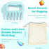DOSTATNI Sand Scoop with Shovel Sand Flea Rake with Beach Mesh Bag Plastic Sand Sifter for The Beach Shell Scooper