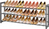3-Tier Closet FAVOOSTY Expandable Shoe Rack, Adjustable Shoe Shelf Storage Organizer Space Saving Metal Free Standing