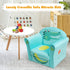 1-5 Costzon Kids Couch, Children's Sofa Armrest Chair with Pattern, Toddler Furniture w/Sturdy Wood Construction